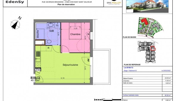 Logement �tudiant T2 &agrave; Chevigny Saint Sauveur (21800)