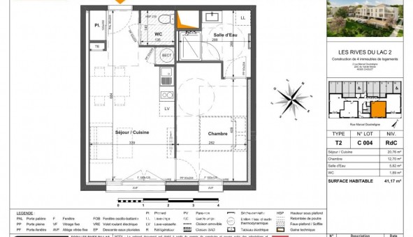 Logement tudiant T2 à Cholet (49280)