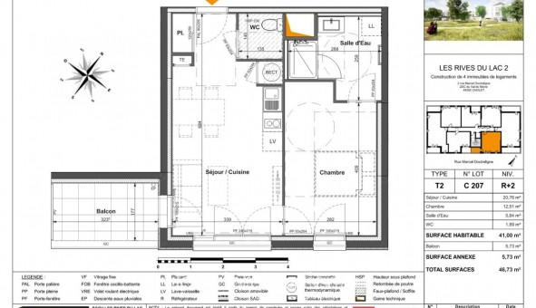 Logement tudiant T2 à Cholet (49280)