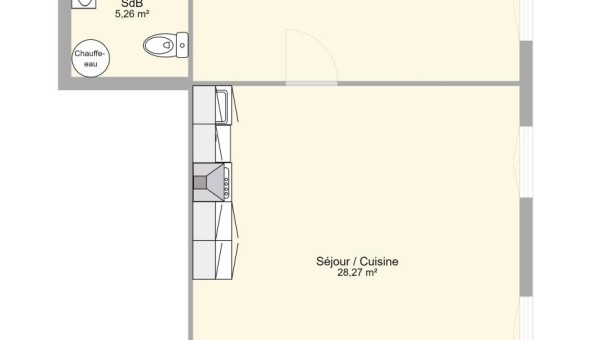 Logement tudiant T2 à Chuzelles (38200)