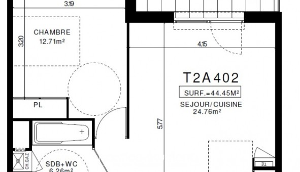 Logement tudiant T2 à Clermont Ferrand (63000)