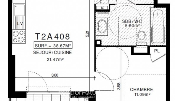 Logement tudiant T2 à Clermont Ferrand (63000)