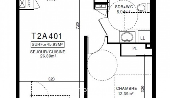 Logement tudiant T2 à Clermont Ferrand (63000)