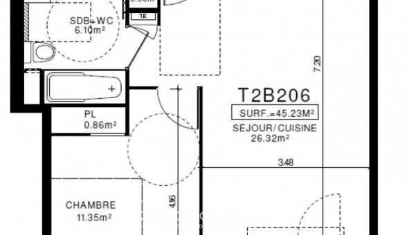 Logement tudiant T2 à Clermont Ferrand (63000)