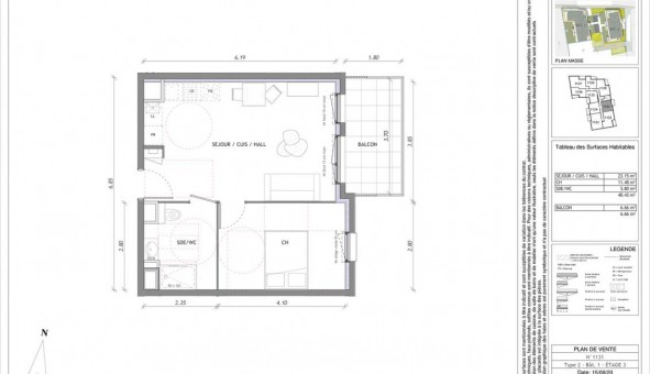 Logement tudiant T2 à Clermont Ferrand (63000)