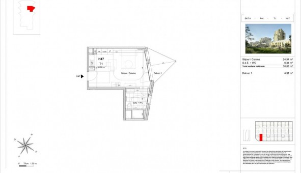 Logement tudiant T2 à Clermont Ferrand (63000)