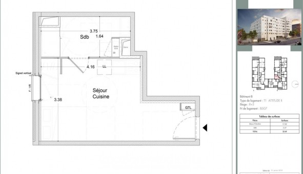 Logement tudiant T2 à Clermont Ferrand (63000)