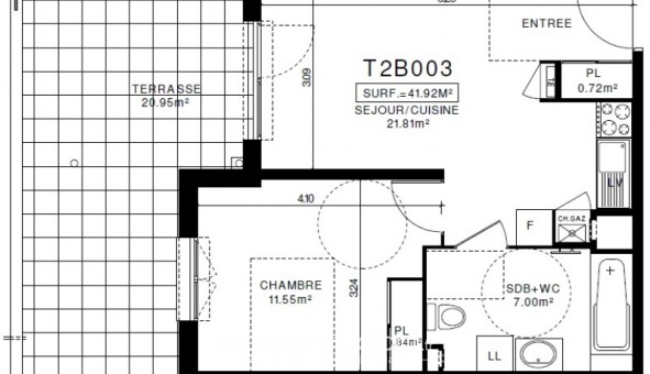 Logement �tudiant T2 &agrave; Clermont Ferrand (63000)