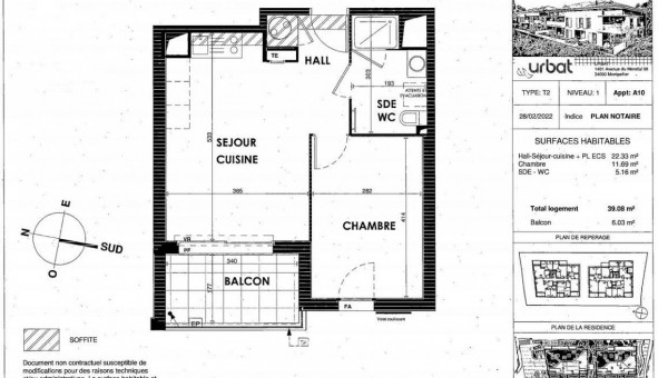 Logement tudiant T2 à Cogolin (83310)