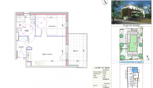 Logement �tudiant T2 &agrave; Colmar (68000)