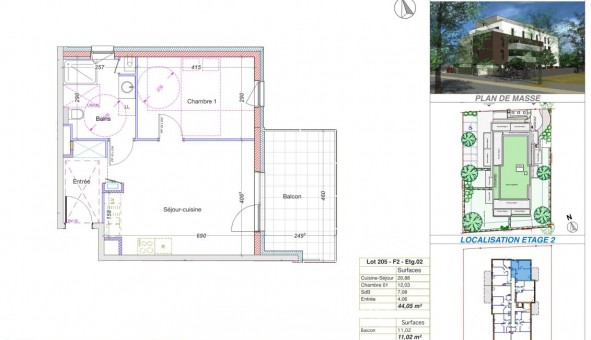 Logement �tudiant T2 &agrave; Colmar (68000)