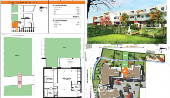 Logement �tudiant T2 &agrave; Colmar (68000)