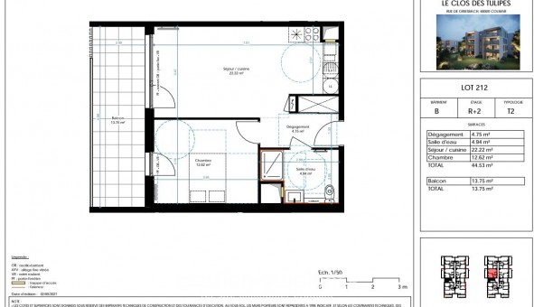 Logement �tudiant T2 &agrave; Colmar (68000)