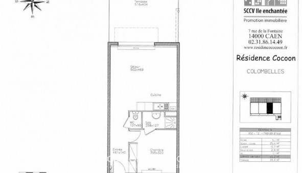 Logement tudiant T2 à Colombelles (14460)