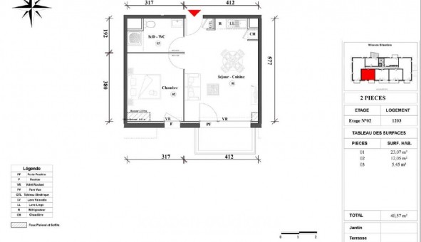 Logement tudiant T2 à Concarneau (29900)