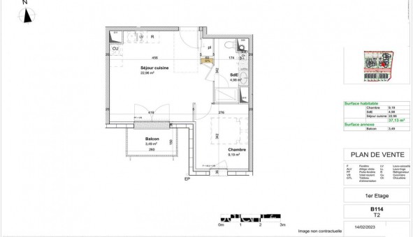 Logement tudiant T2 à Cormelles le Royal (14123)