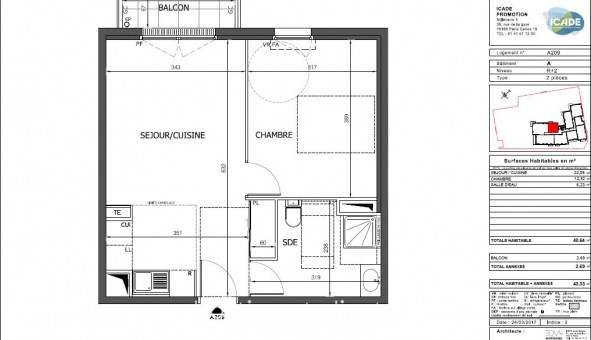 Logement tudiant T2 à Courdimanche (95800)