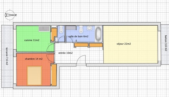 Logement �tudiant T2 &agrave; Coursegoules (06140)
