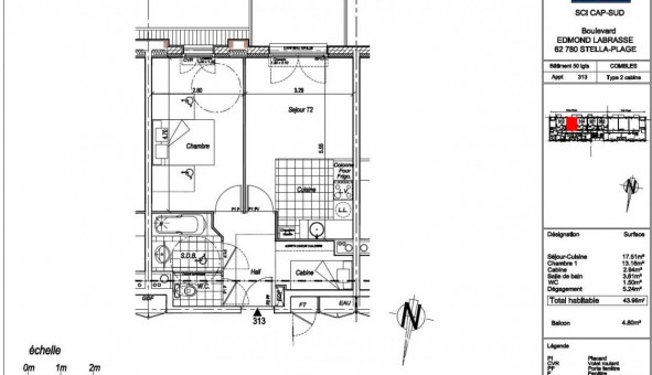 Logement tudiant T2 à Cucq (62780)