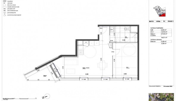 Logement tudiant T2 à Darntal (76160)