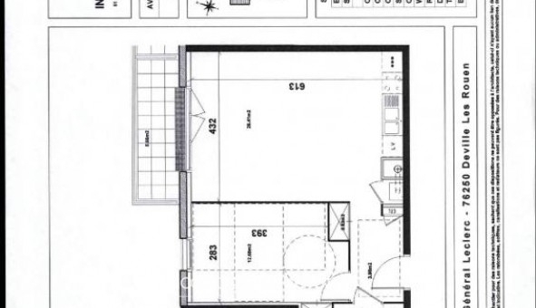 Logement tudiant T2 à Dville ls Rouen (76250)