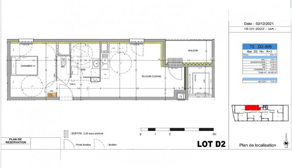 Logement étudiant T2 à Dijon (21000)