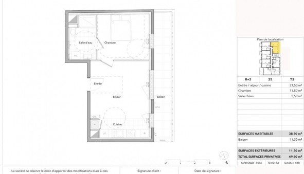 Logement tudiant T2 à Dijon (21000)