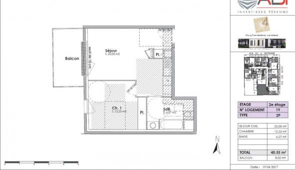 Logement tudiant Location T2 Vide Dijon (21000)