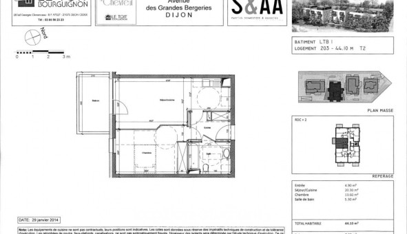 Logement �tudiant T2 &agrave; Dijon (21000)
