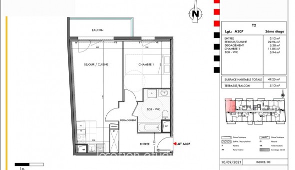 Logement �tudiant T2 &agrave; Dijon (21000)
