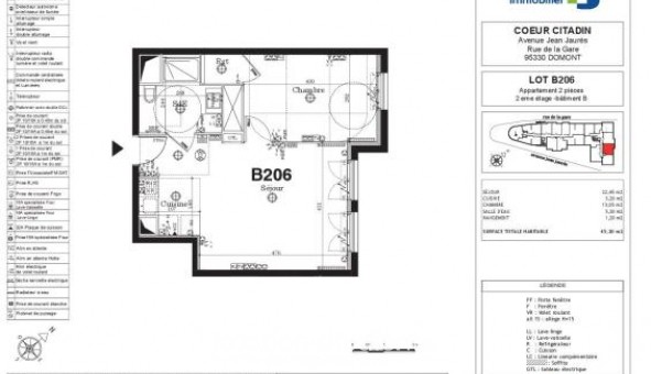 Logement �tudiant T2 &agrave; Domont (95330)