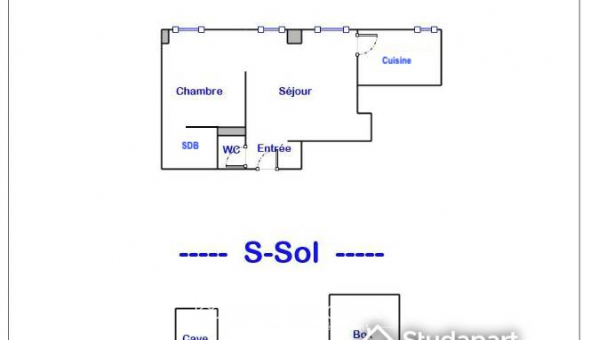Logement tudiant T2 à vry (91000)