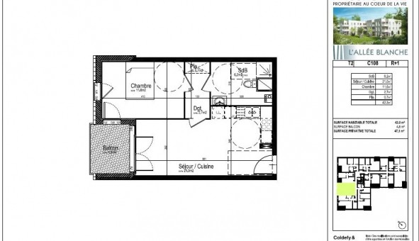 Logement tudiant T2 à Faches Thumesnil (59155)