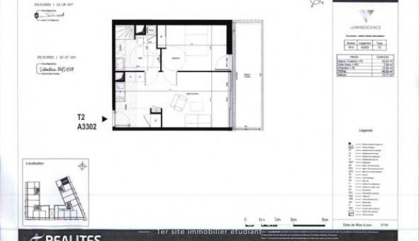 Logement tudiant T2 à Fleury les Aubrais (45400)