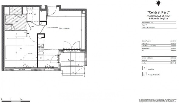 Logement tudiant T2 à Francheville (69340)