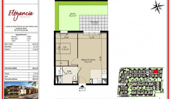 Logement tudiant T2 à Franconville (95130)