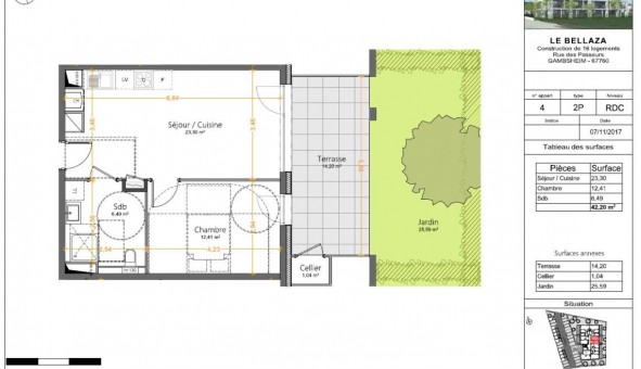 Logement �tudiant T2 &agrave; Gambsheim (67760)