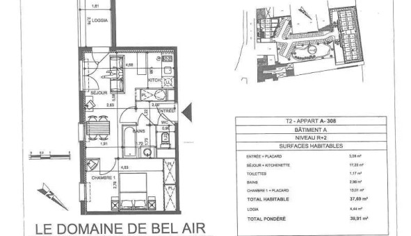 Logement �tudiant T2 &agrave; Gond Pontouvre (16160)