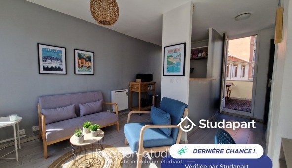 Logement étudiant Location T2 Meublé Grenoble (38000)