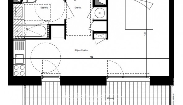 Logement �tudiant T2 &agrave; Grenoble (38000)