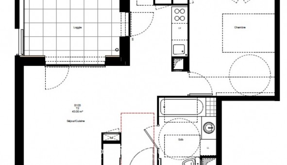 Logement �tudiant T2 &agrave; Grenoble (38000)