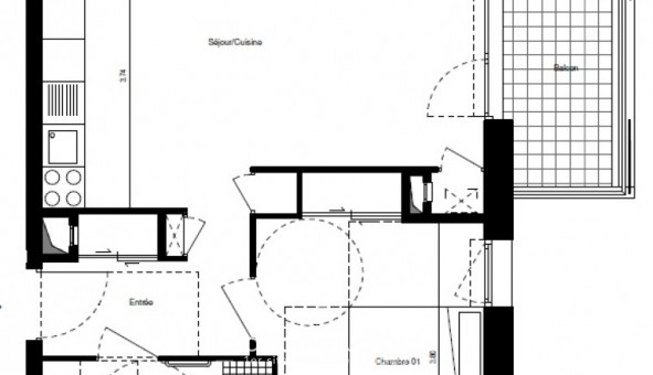 Logement �tudiant T2 &agrave; Grenoble (38000)