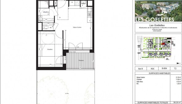 Logement �tudiant T2 &agrave; Gu�rande (44350)