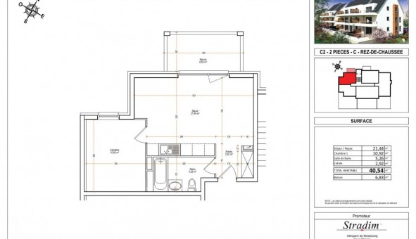 Logement tudiant T2 à Haguenau (67500)