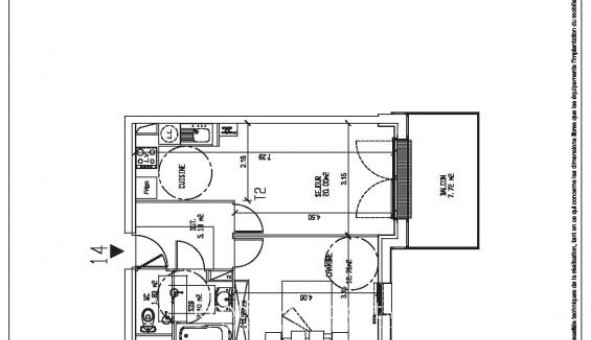 Logement tudiant T2 à Hallennes lez Haubourdin (59320)