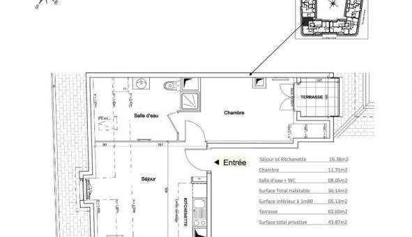 Logement �tudiant T2 &agrave; Houilles (78800)