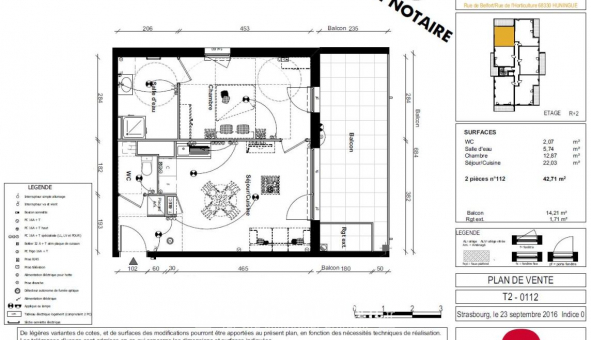 Logement �tudiant T2 &agrave; Huningue (68330)