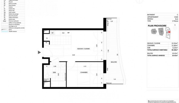 Logement tudiant T2 à Issy les Moulineaux (92130)