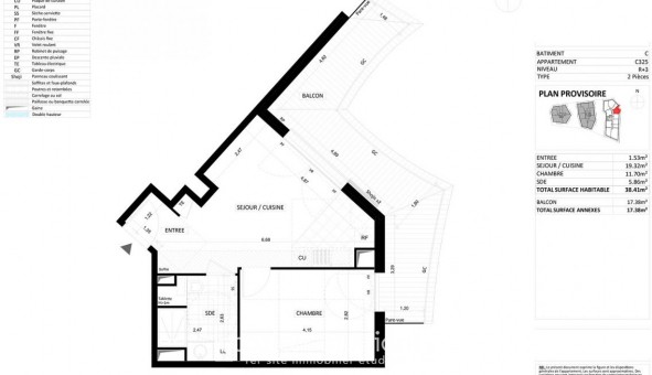 Logement tudiant T2 à Issy les Moulineaux (92130)