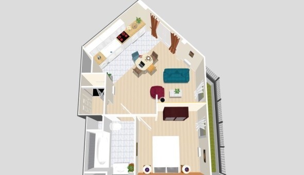 Logement �tudiant T2 &agrave; Issy les Moulineaux (92130)